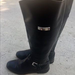 Coach Micha Buckle strap riding boots.